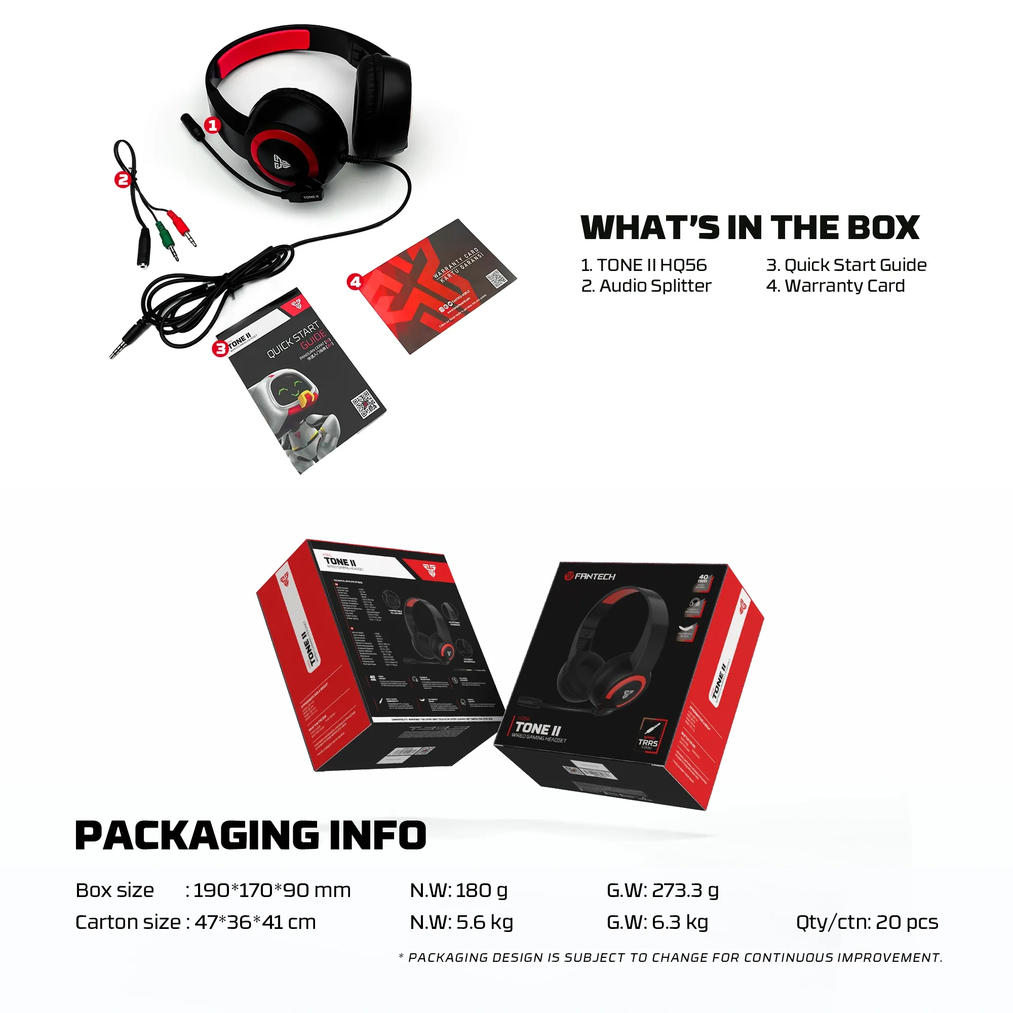 FANTECH HQ56 TONE II Gaming Headset
