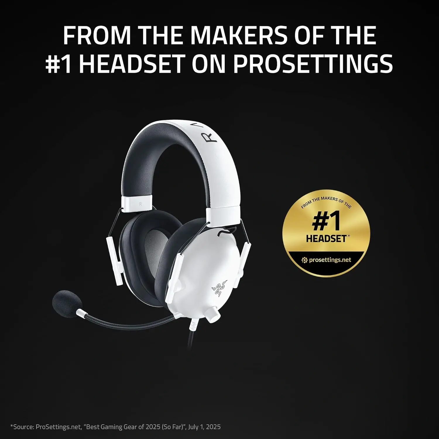 White Razor Haedset Razer BlackShark V2 X 7.1 Surround Sound Gaming Headset White Edition ...