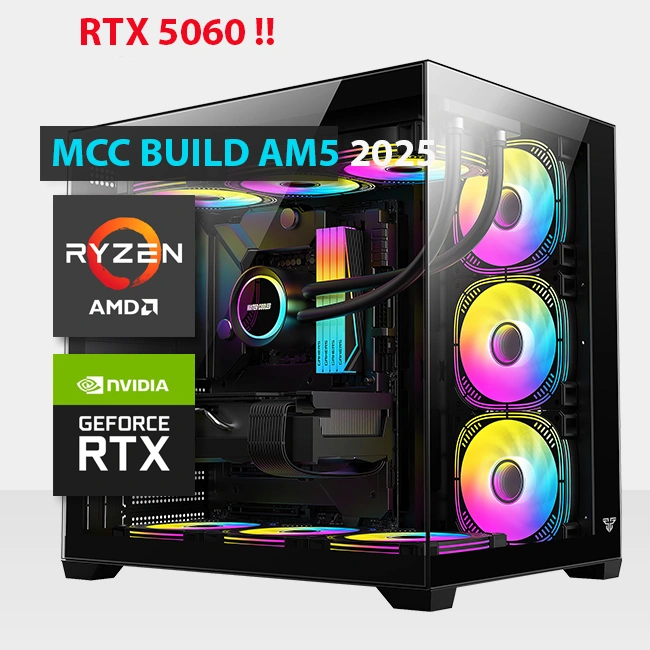 MCC AM5 MIDAS Gaming PC Build || AMD Ryzen 5 9600X 6-Core