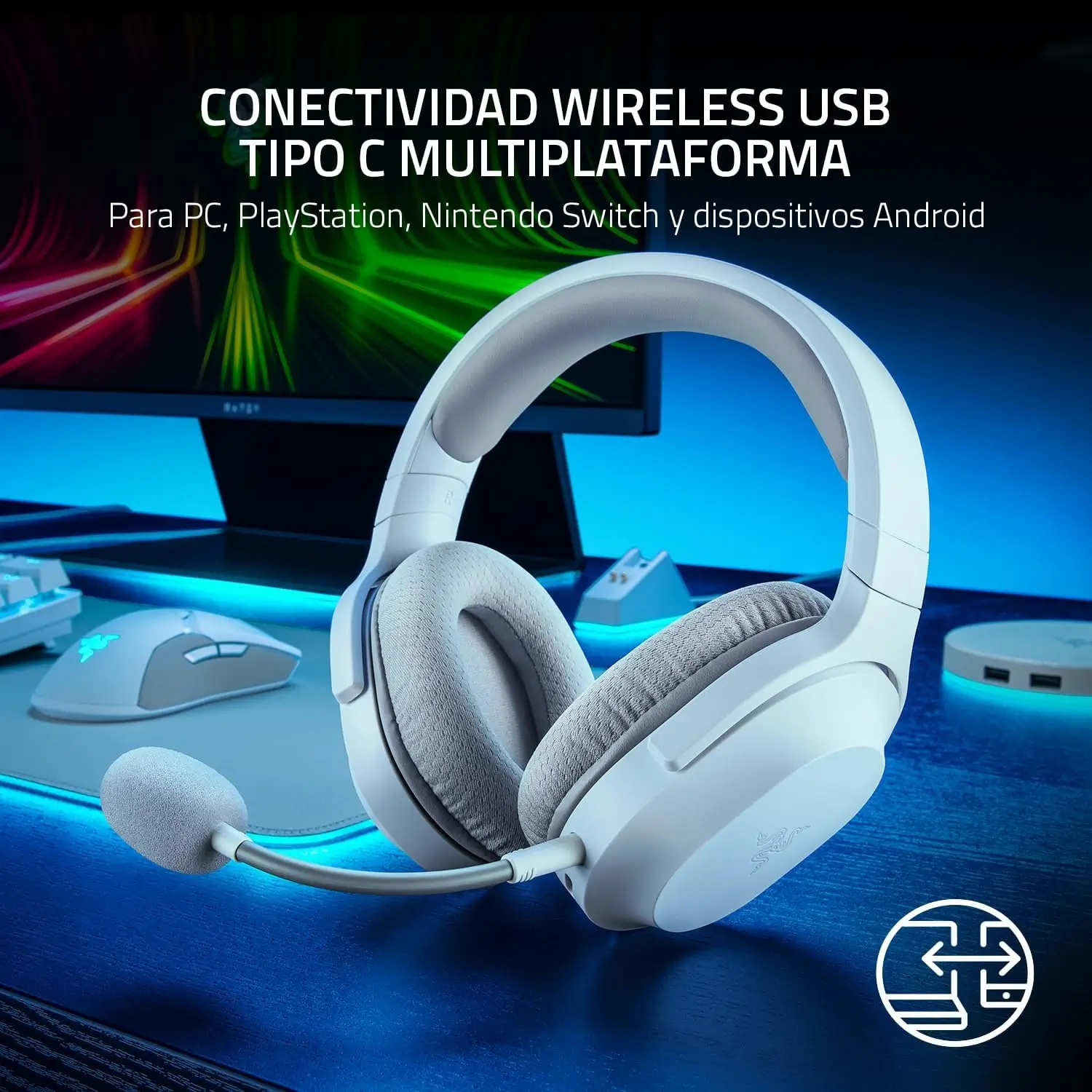 Razer Barracuda X Multi-Platform Wireless Gaming Headset Mercury