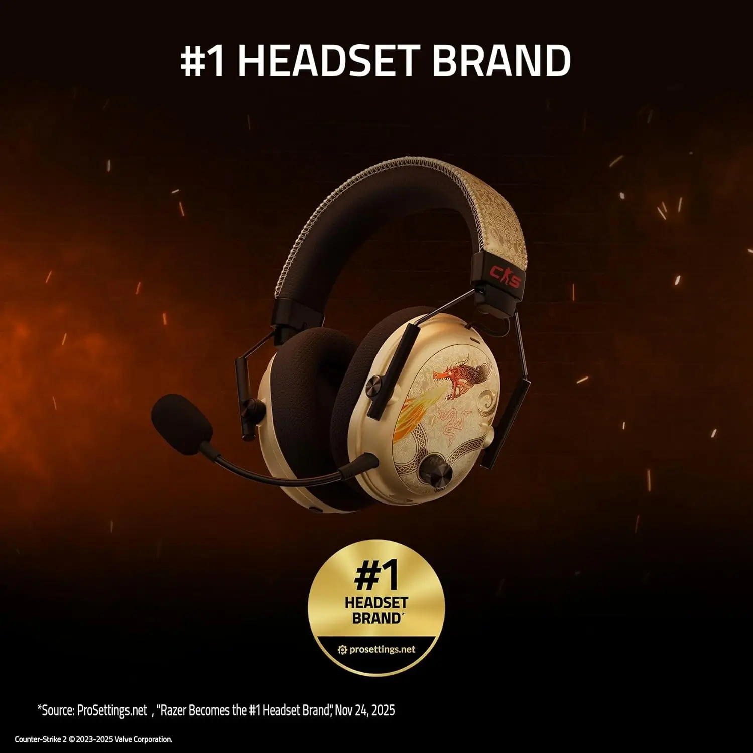 Razer BlackShark V3 Pro Counter Strike 2 Edition Wireless ANC