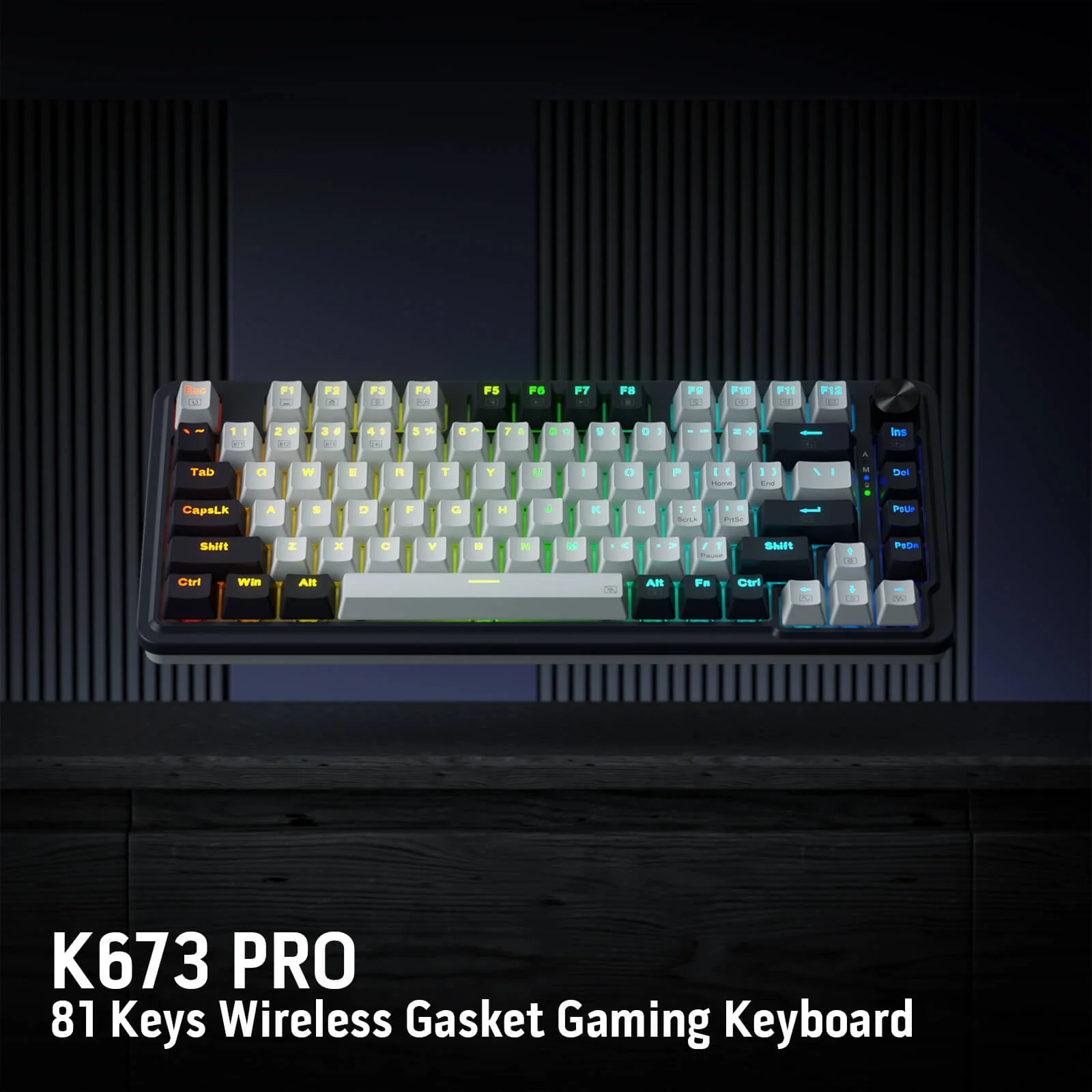 Redragon K673 PRO  Wireless Gasket RGB Gaming Keyboard