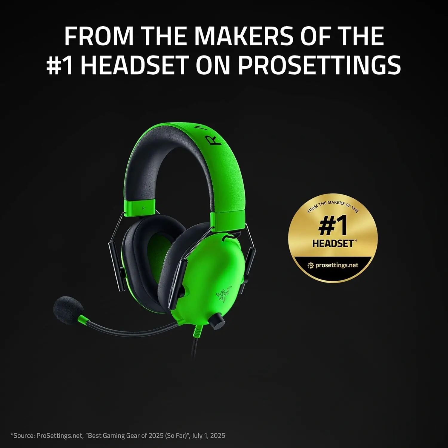 Razer BlackShark V2 X 7.1 Surround Sound Gaming Headset Green