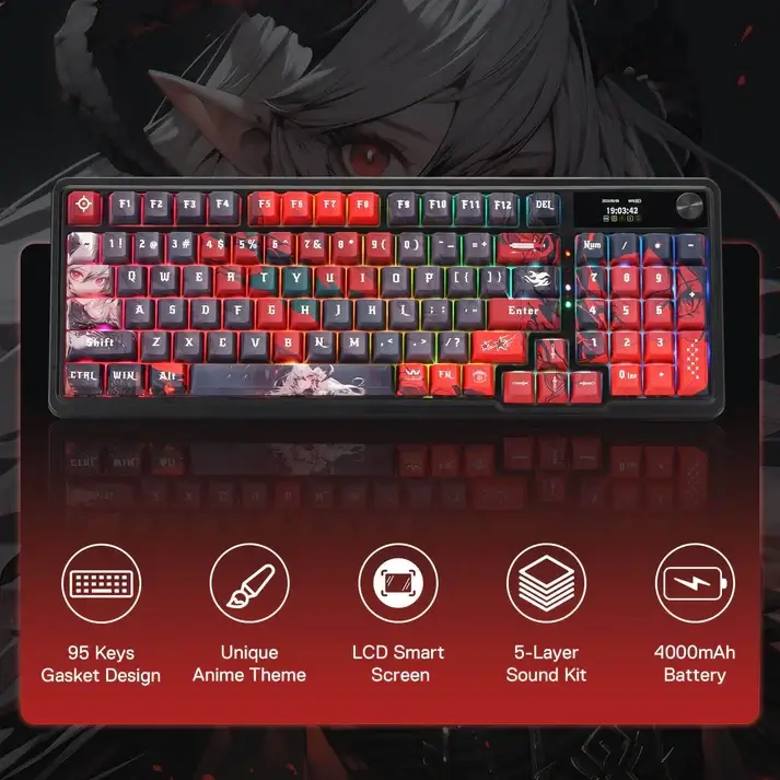 Redragon K719 PRO Wireless Gasket Mechanical Gaming Keyboard