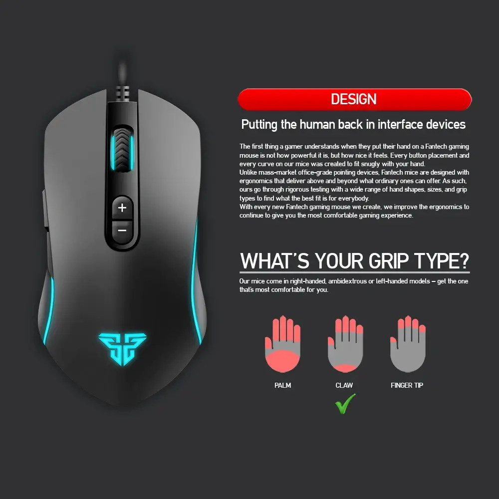 Fantech X9 Thor Macro RGB Gaming Mouse