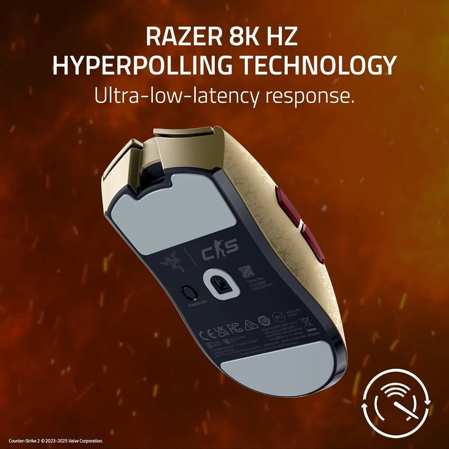 Razer Viper V3 Pro Counter-Strike 2 Edition 8K Wireless Gaming