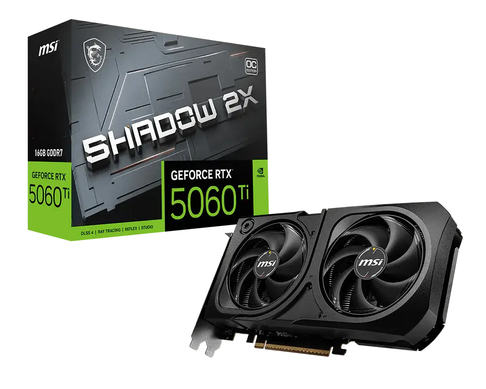 Msi RTX 5060 Ti 16GB SHADOW 2X OC