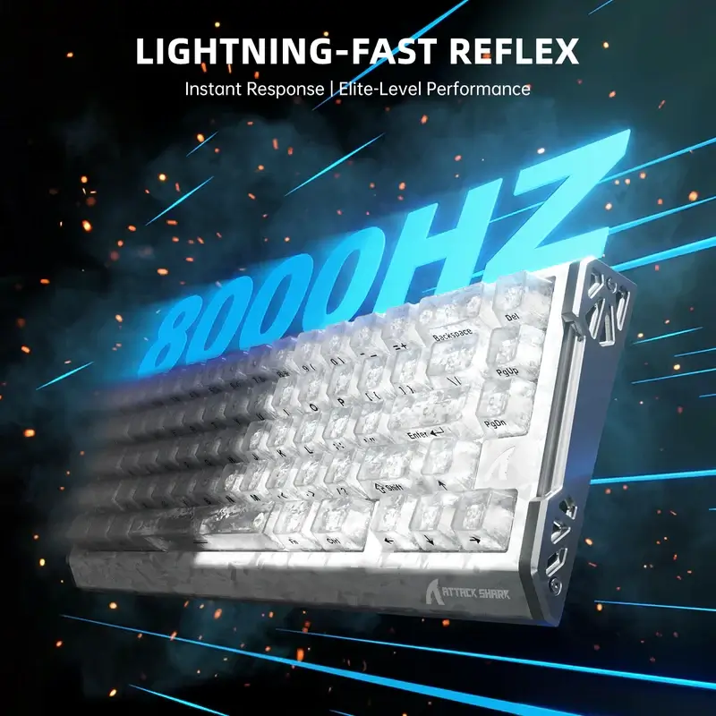 ATTACK SHARK R68 HE Carbon Fiber Rapid Trigger Gaming Keyboard