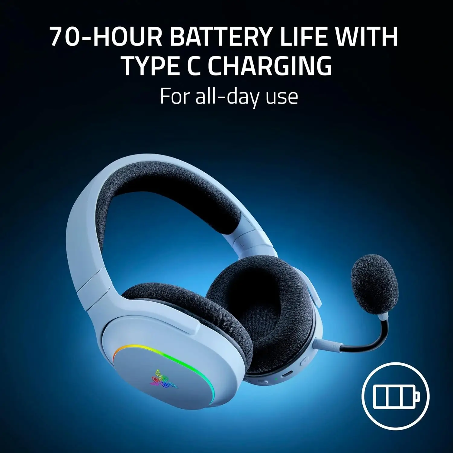 Razer Barracuda X Chroma Lightweight Wireless RGB Gaming Headset