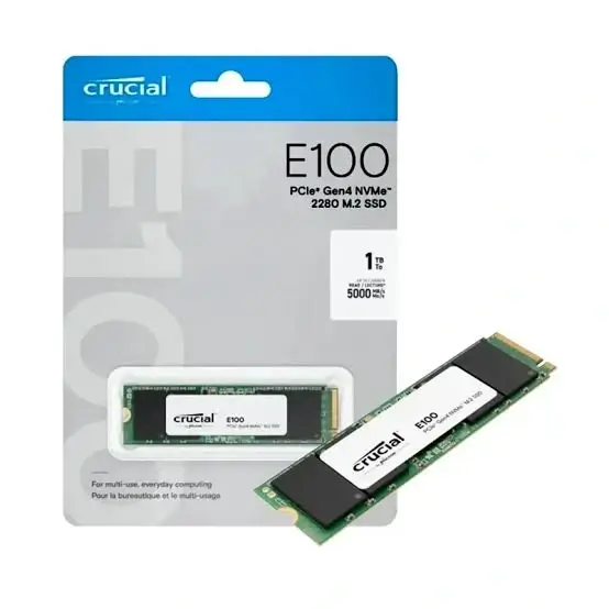 Crucial E100 1TB M.2 NVMe PCIe Gen4 SSD | Midas Computer Center