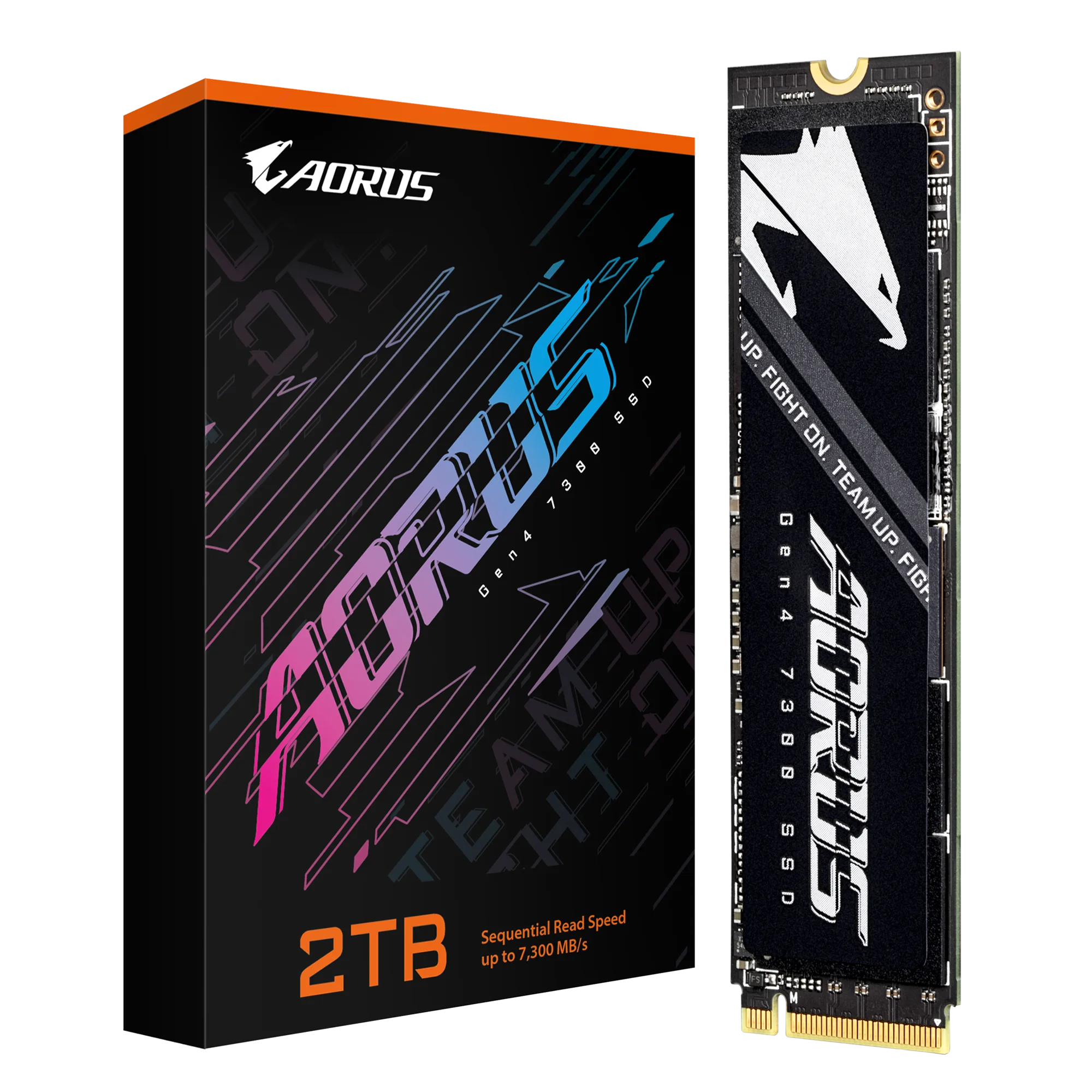 GIGABYTE AORUS Gen4 7300 2TB M.2 NVME PCIe 4.0 SSD with Heat