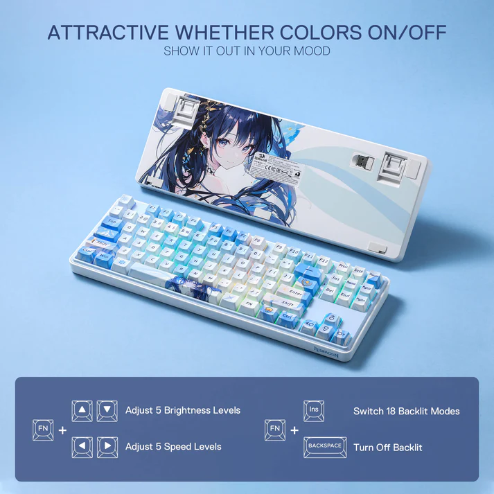 Redragon K707AK-RGB-PRO 87-Key TKL Mechanical Gaming Keyboard
