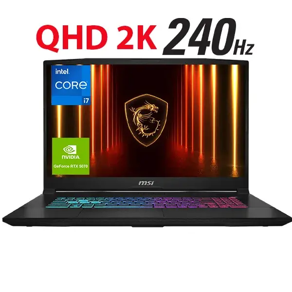 MSI Katana 17 HX B14WGK Gaming Laptop 14th Gen Intel Core i7 14650HX NVIDIA RTX 5070 8GB 17.3 inch 2K QHD IPS 240Hz - product MSI Katana 17 HX B14WGK Gaming Laptop 14th Gen Intel Core i7 14650HX NVIDIA RTX 5070 8GB 17.3 inch 2K QHD IPS 240Hz - product