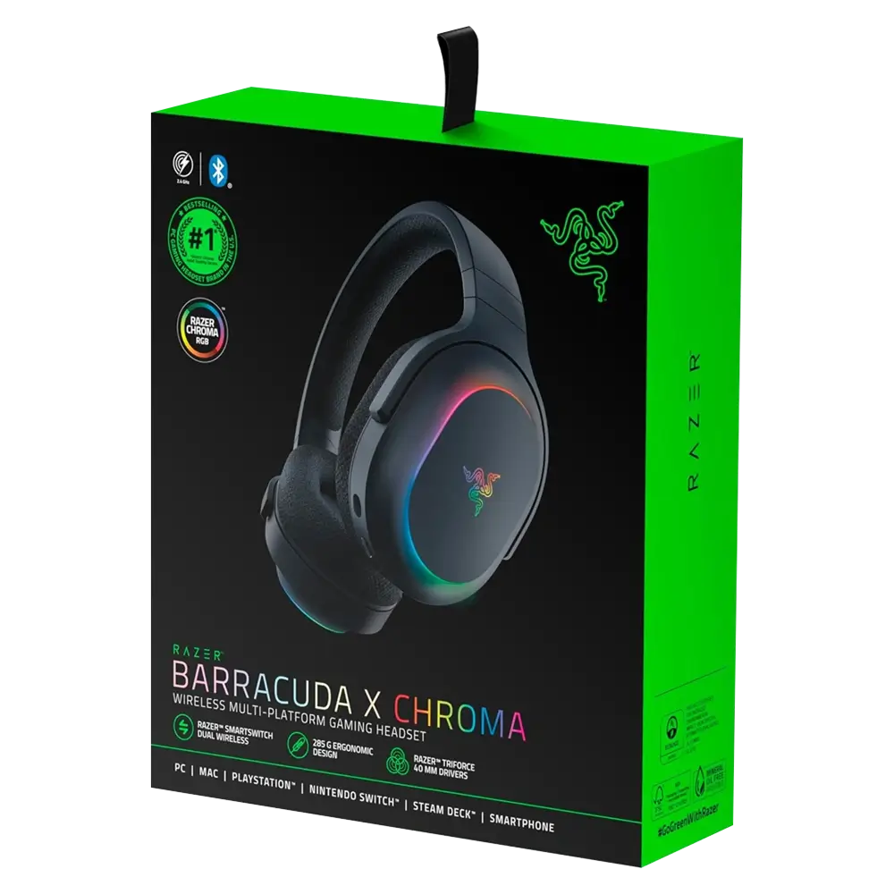 Razer Barracuda X Chroma Lightweight Wireless RGB Gaming Headset