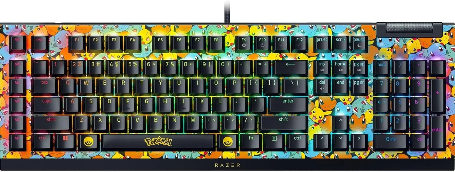 Razer BlackWidow V4 X Pokémon Edition Mechanical Gaming Keyboard