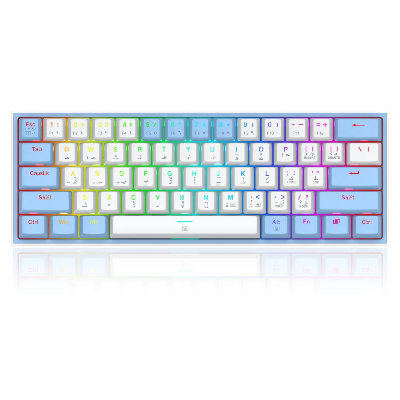 REDRAGON K617 Fizz RGB 60% Gaming Mechanical Keyboard – Red