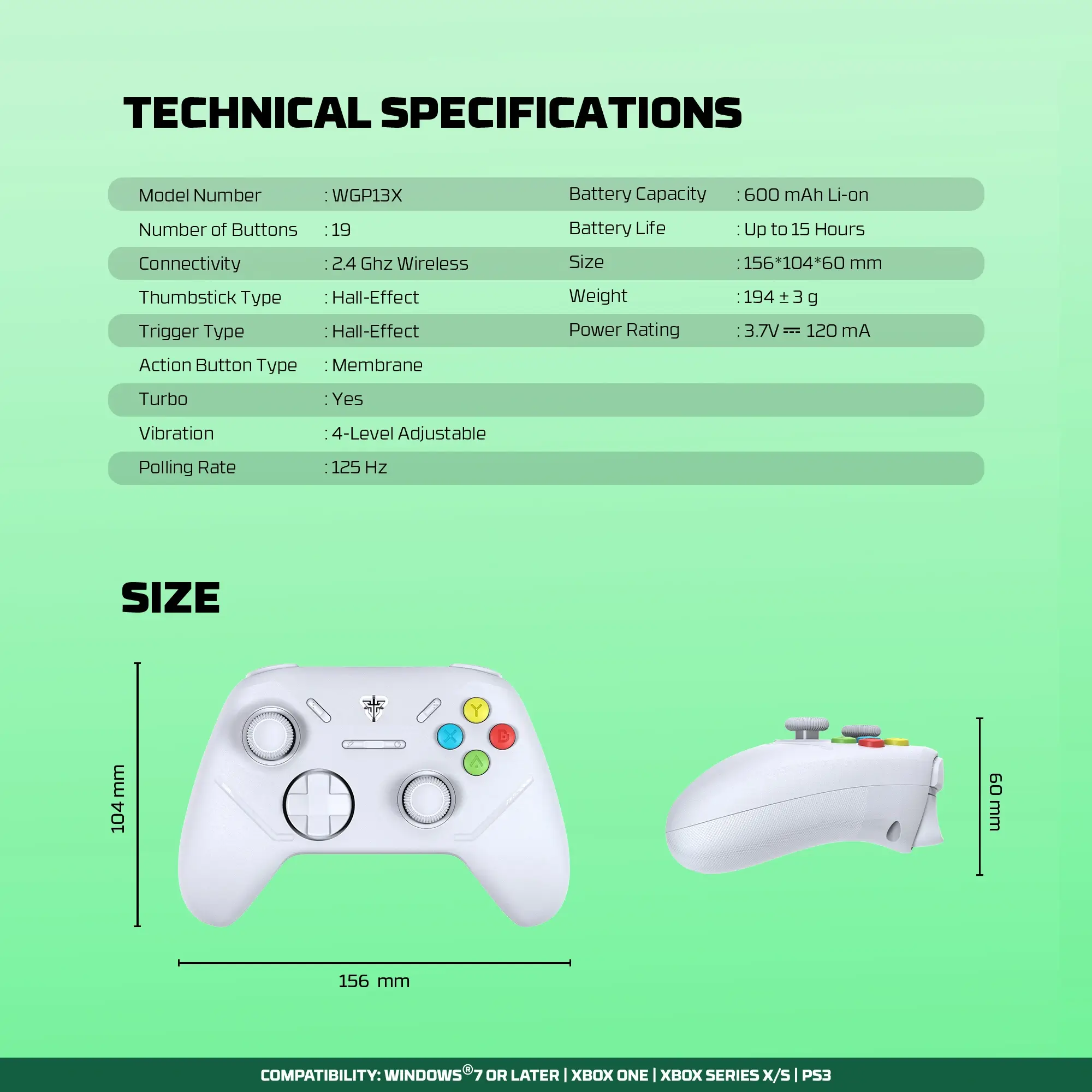 FANTECH WGP13X SHOOTER III X White